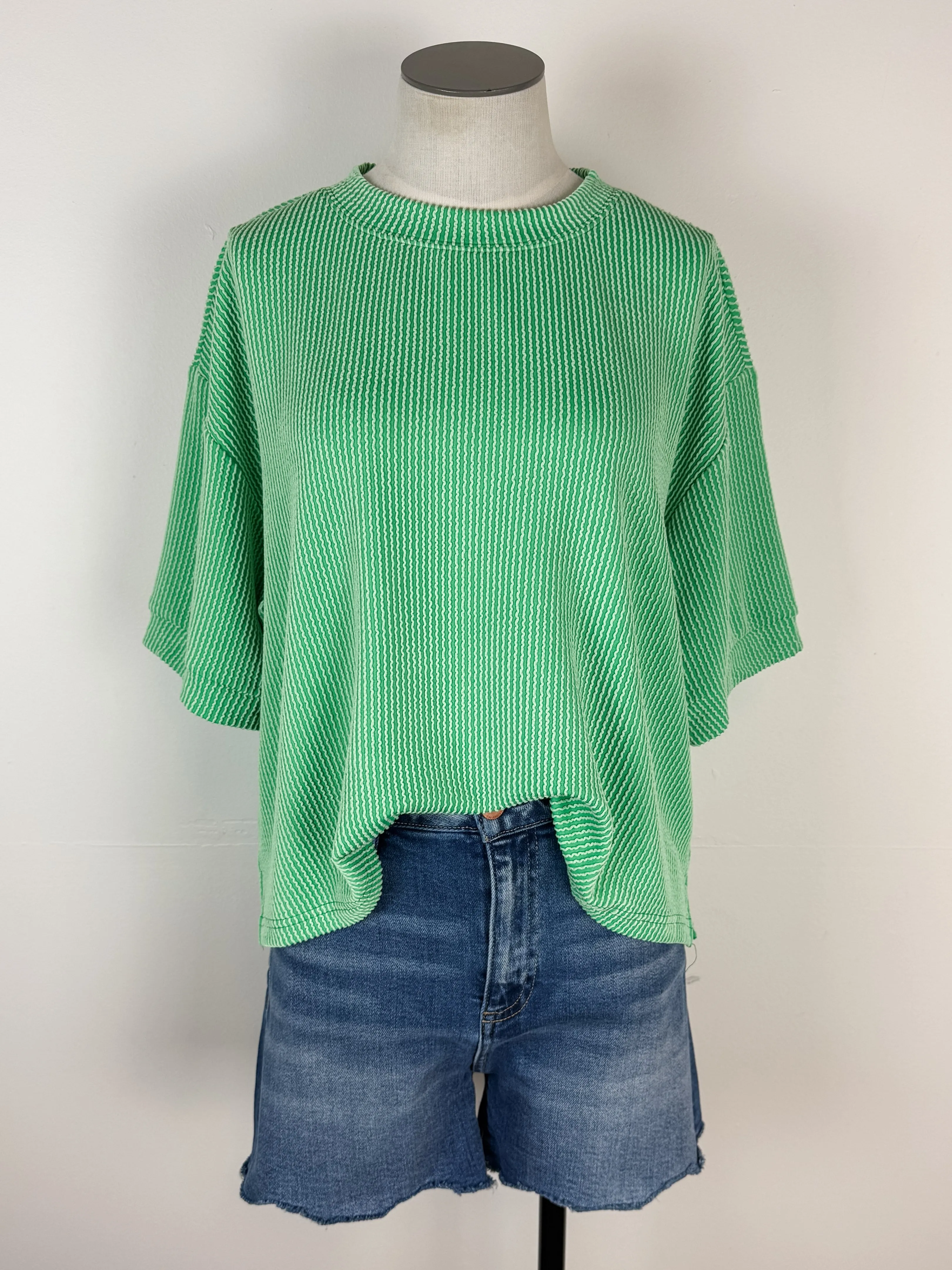 Ayla Ribbed Set in Green