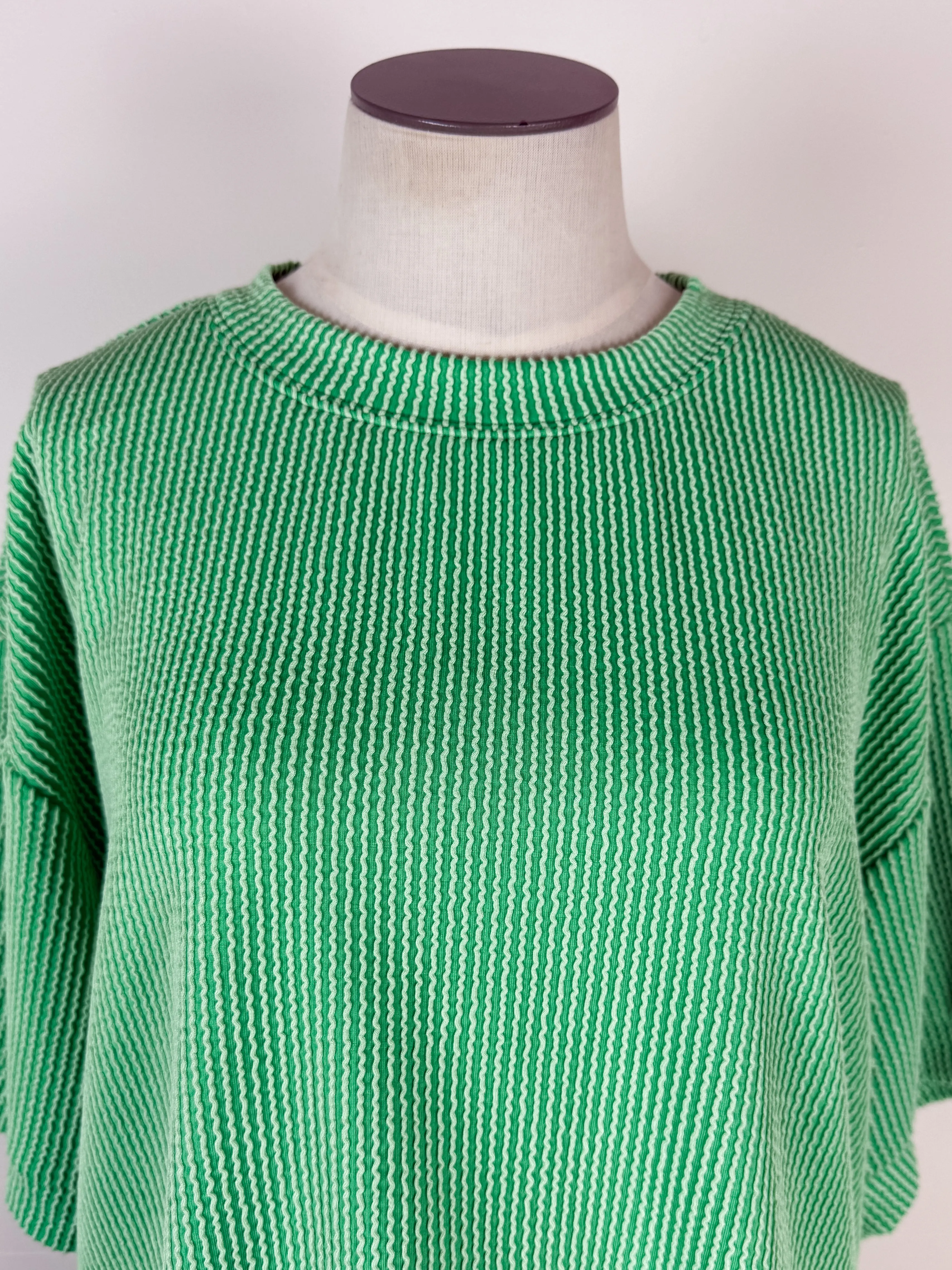 Ayla Ribbed Set in Green