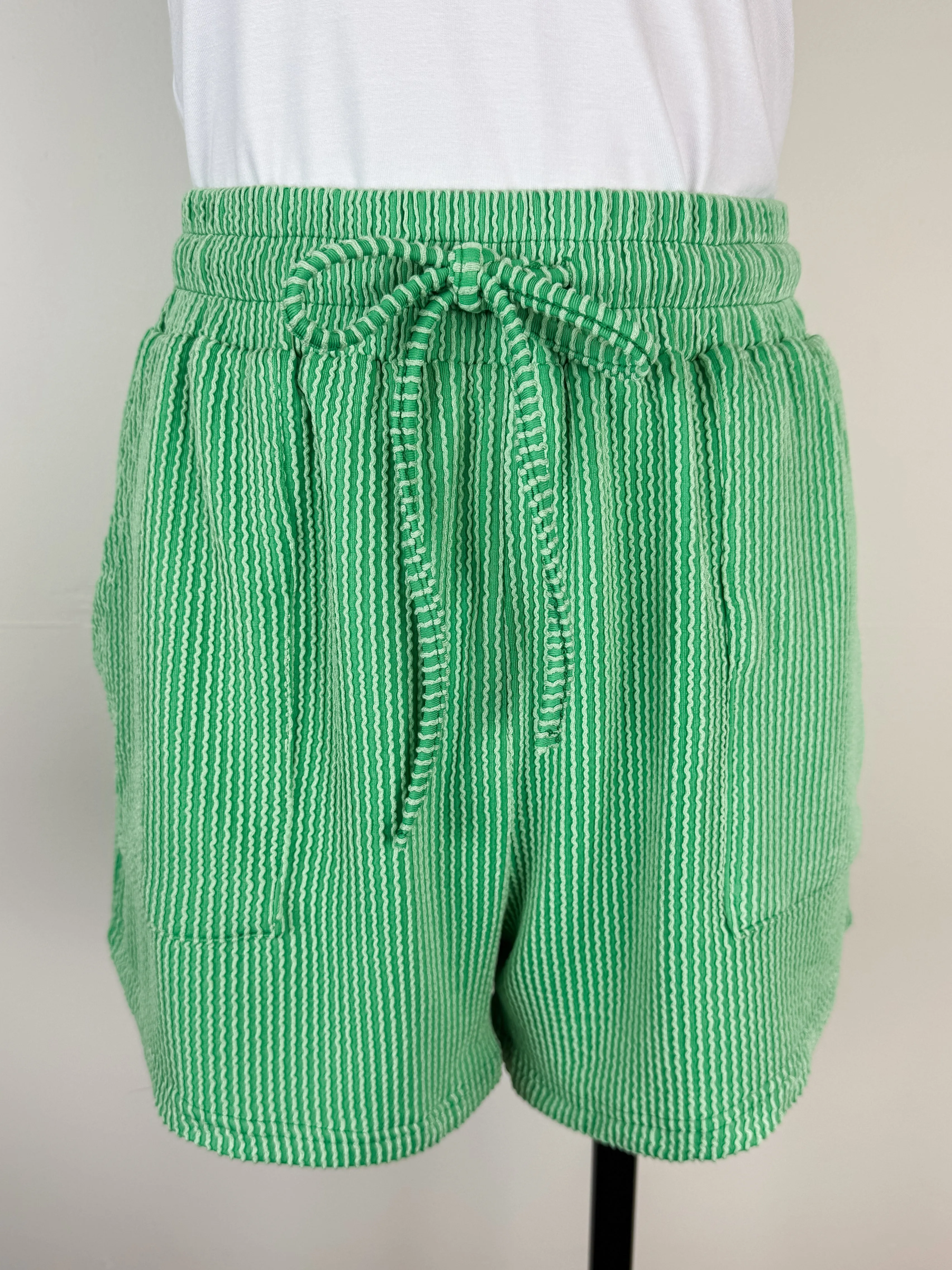 Ayla Ribbed Set in Green