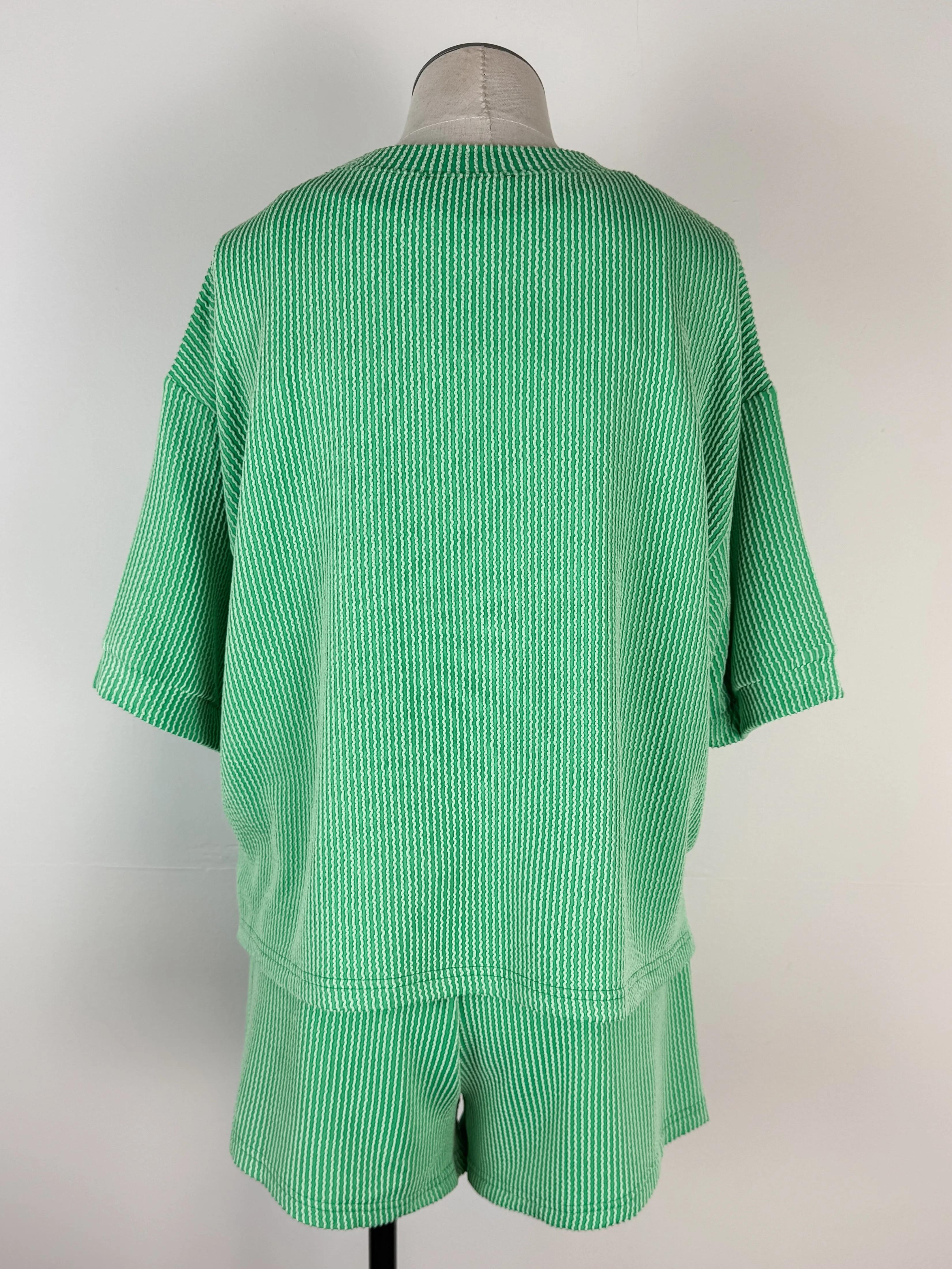 Ayla Ribbed Set in Green