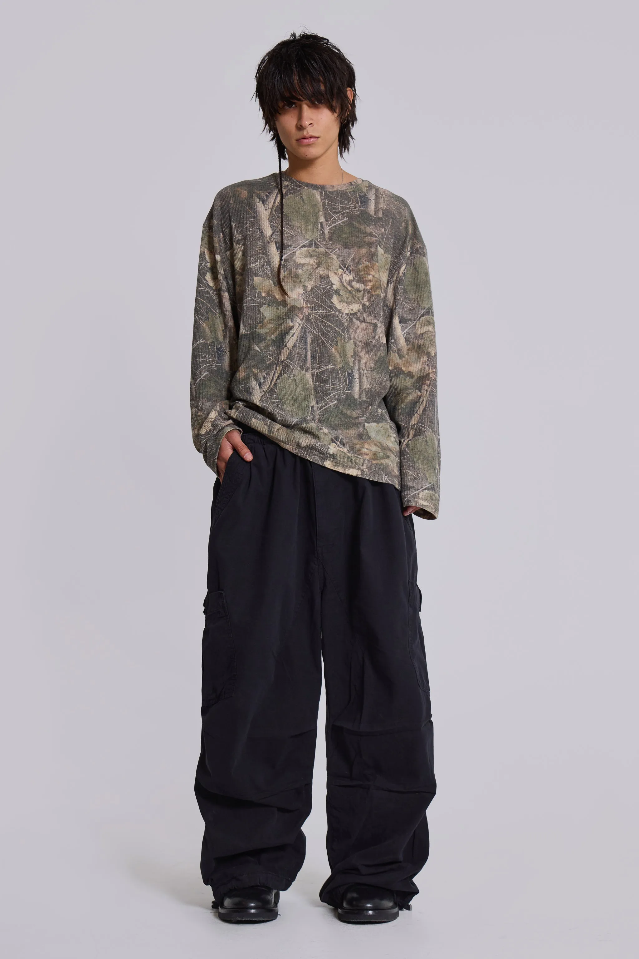 Black Parachute Cargo Pants