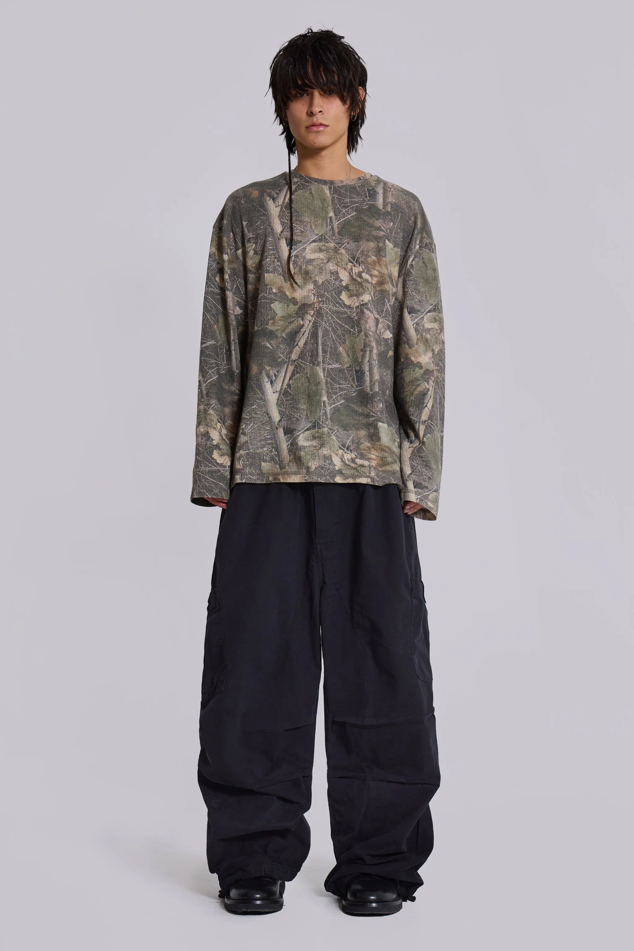 Black Parachute Cargo Pants