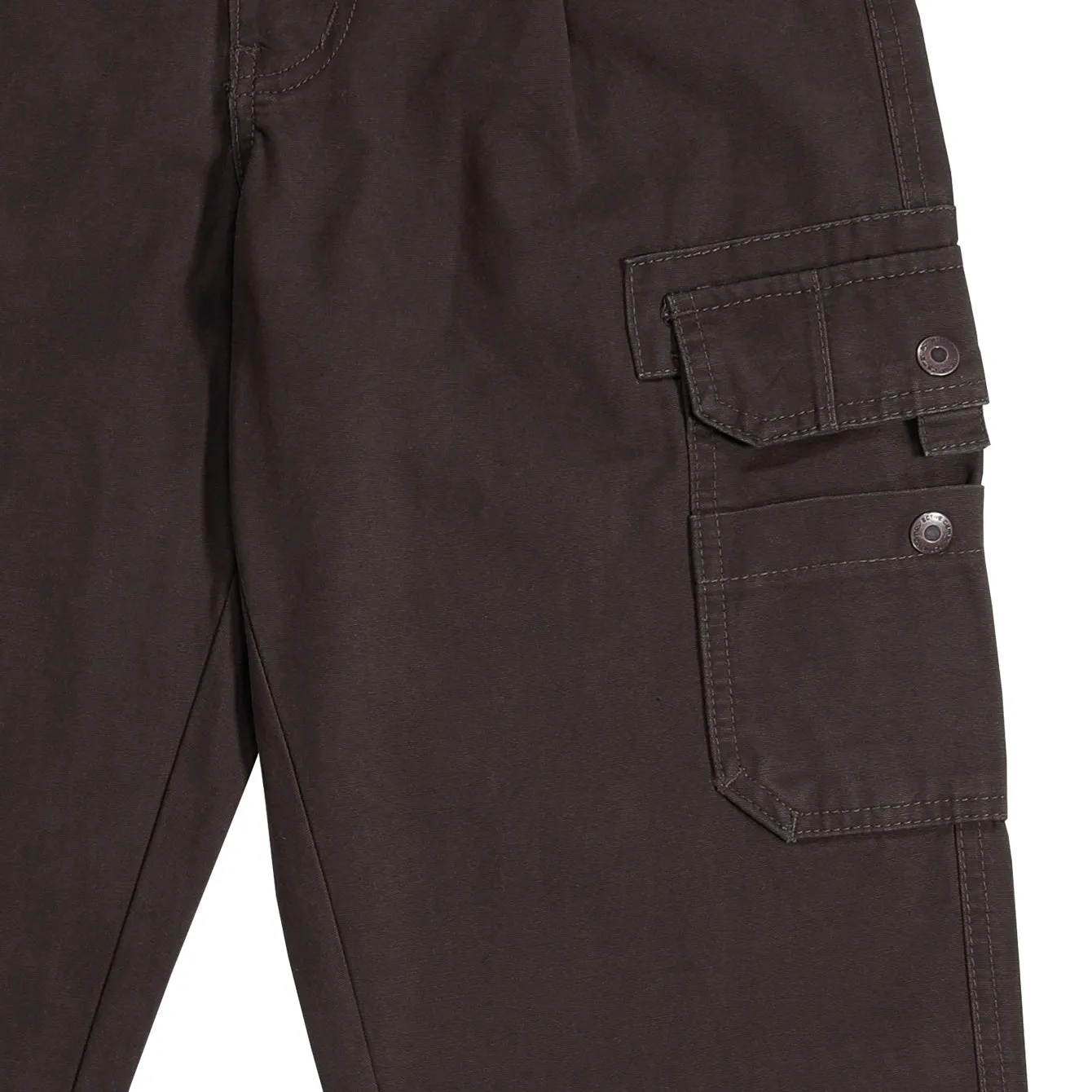 camel active Men Cargo Trousers in Regular Fit with Multipockets in 3 Colours Solid Cotton