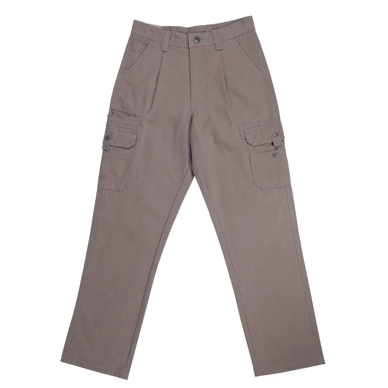camel active Men Cargo Trousers in Regular Fit with Multipockets in 3 Colours Solid Cotton