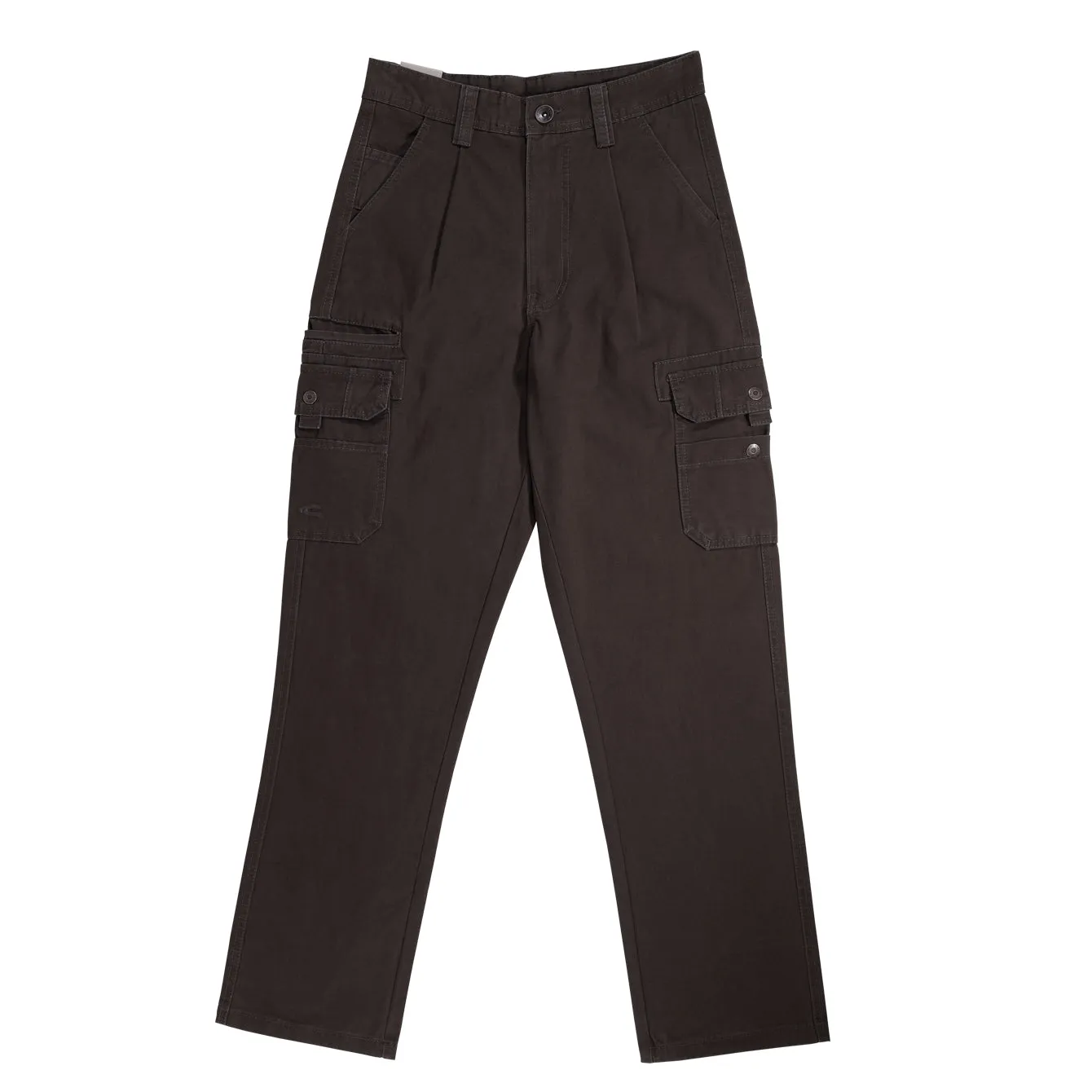 camel active Men Cargo Trousers in Regular Fit with Multipockets in 3 Colours Solid Cotton