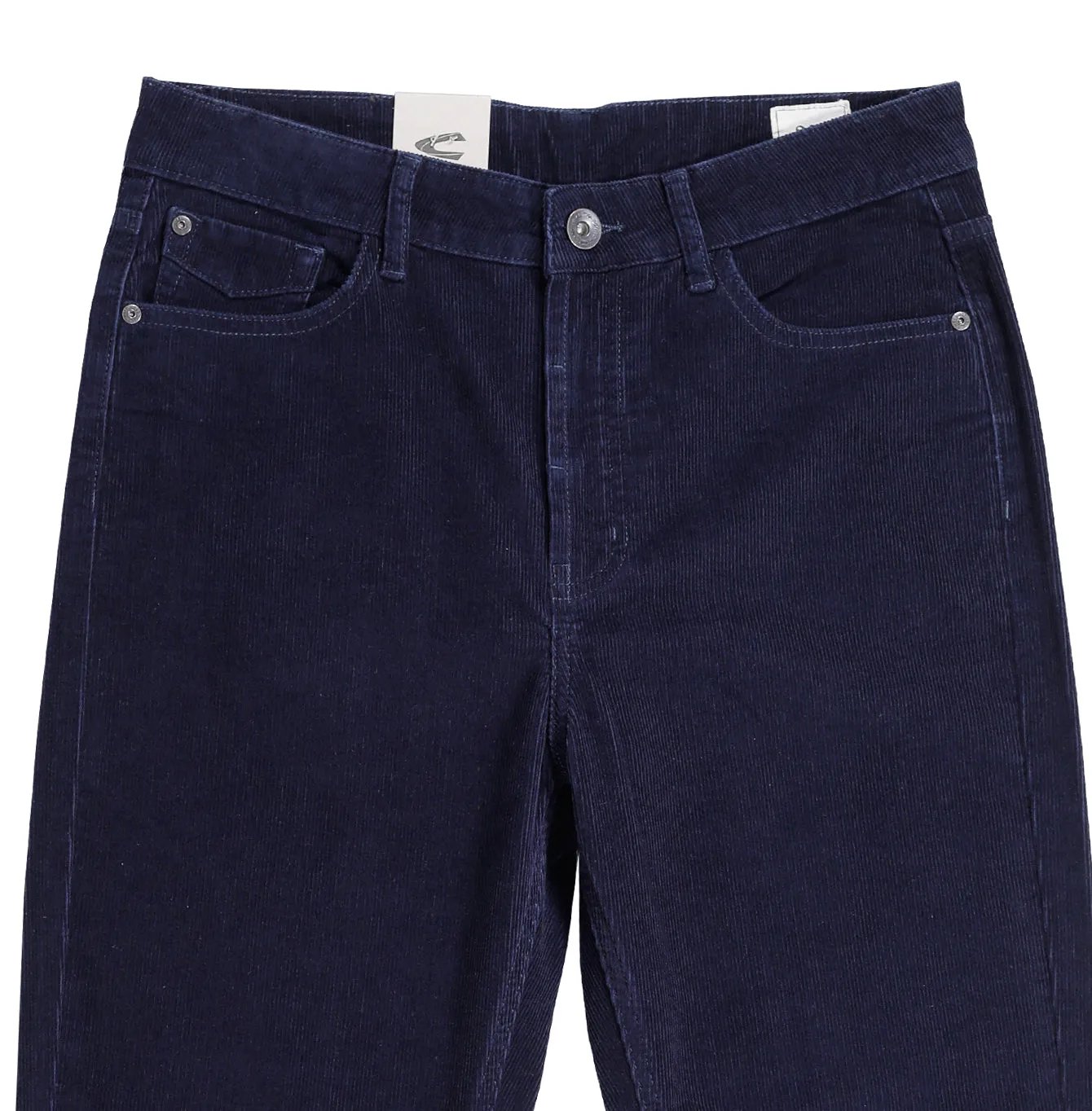 camel active Men Chino Trousers in 208 Loose Fit with 5 Pockets in Navy Blue Corduroy 9-208SS25CDB528