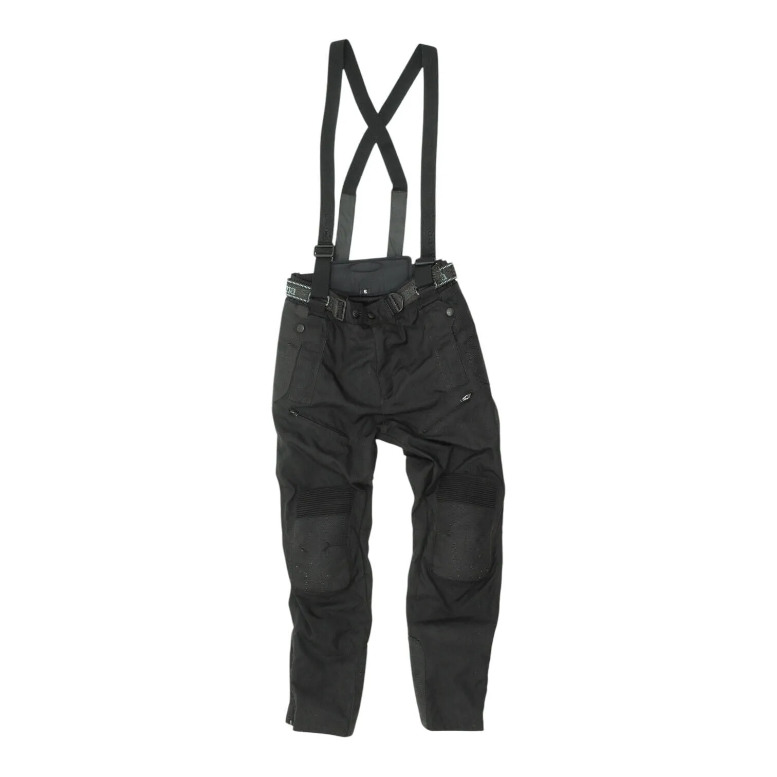 Cima Mens Black Motorcycle Salopettes | Vintage Motorbike Clothing Biker Pants