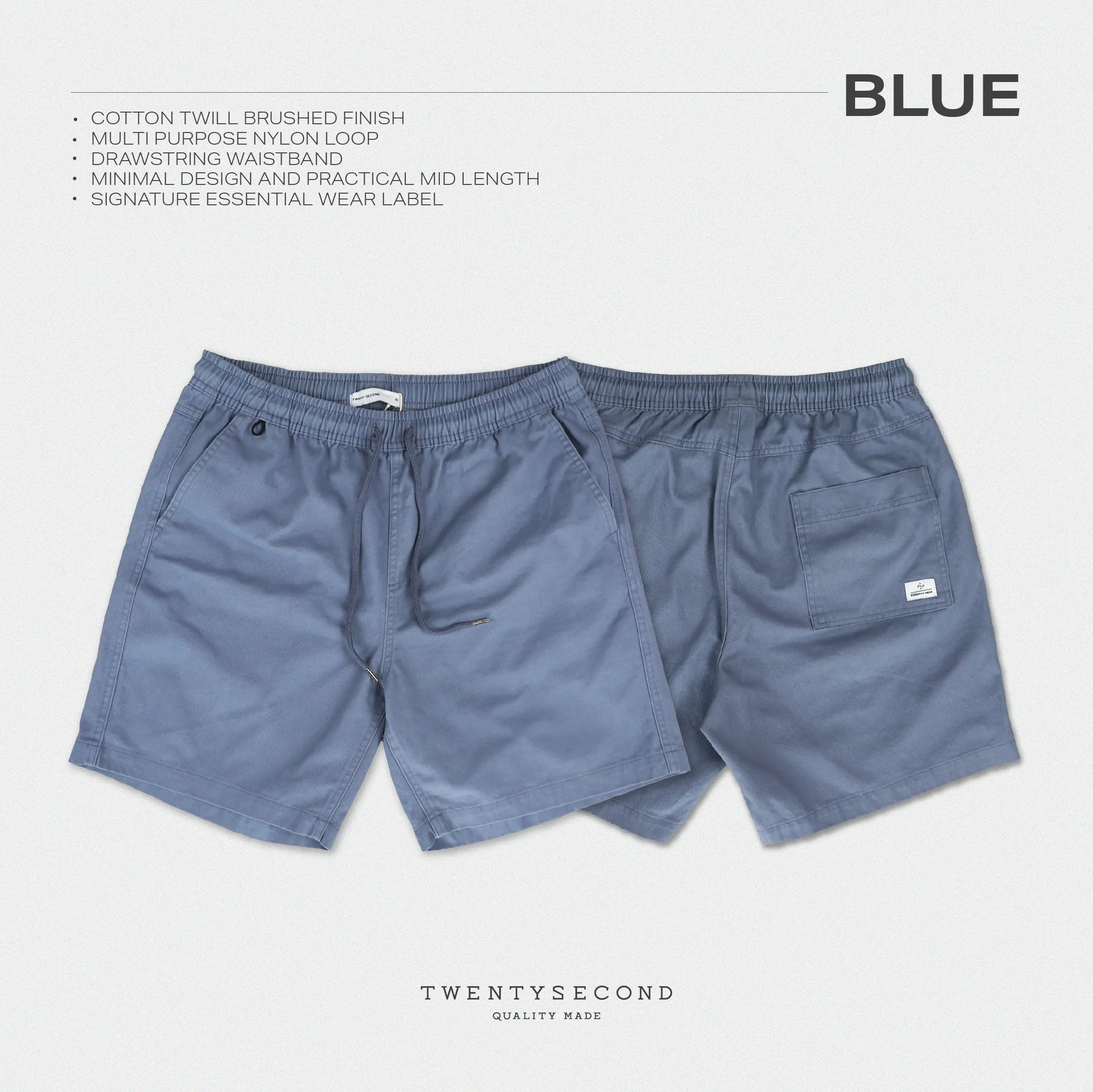 COOPER RELAXED SHORTS - BLUE (Extra Shorts)