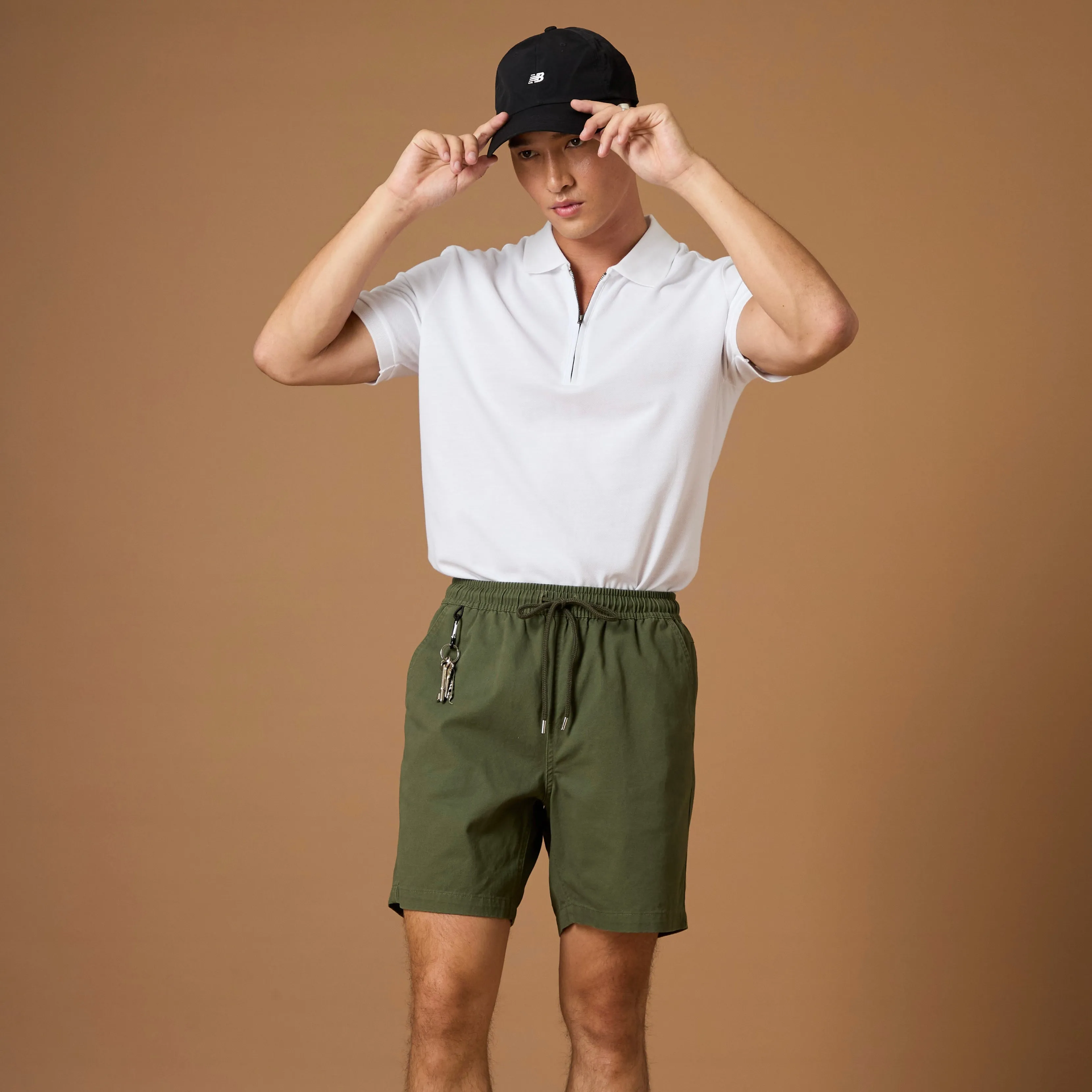 COOPER RELAXED SHORTS - OLIVE (Extra Shorts)