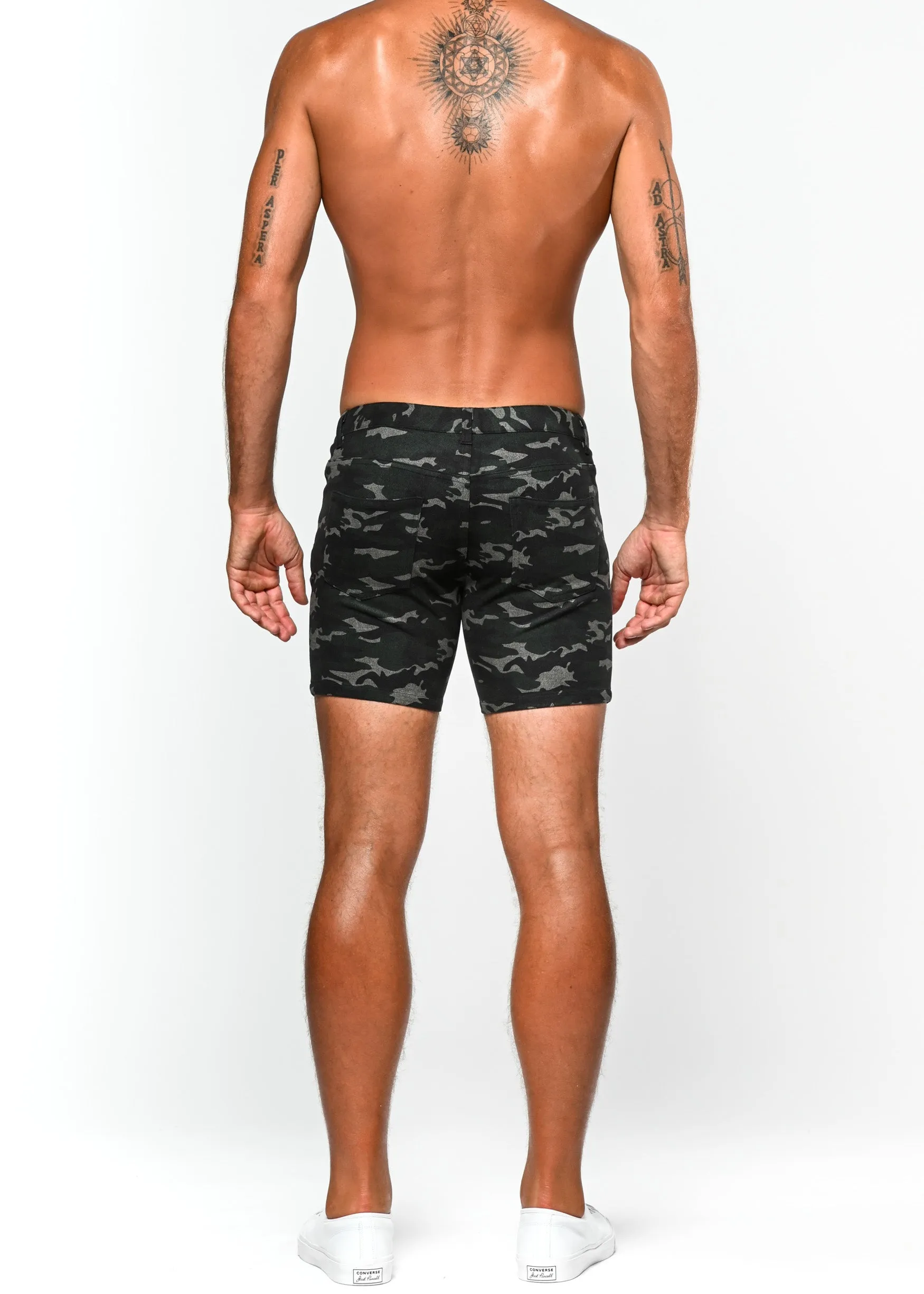 GREEN CAMO NEO LIMITED EDITION 5" INSEAM KNIT STRETCH SHORT ST-1932-LE