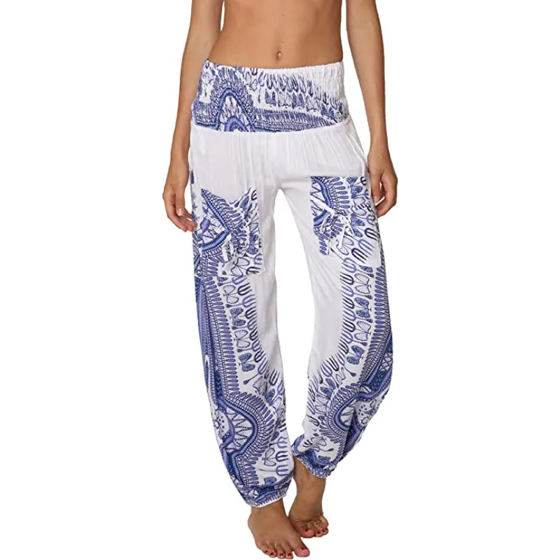 Harem Pants Hippie Bohemian Casual Gypsy Print Yoga Baggy Boho