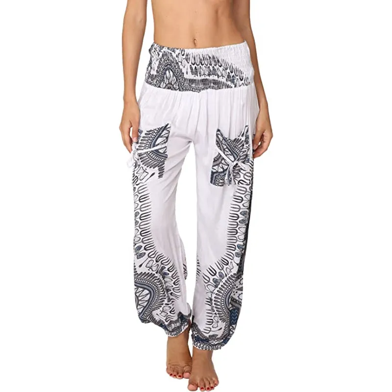 Harem Pants Hippie Bohemian Casual Gypsy Print Yoga Baggy Boho