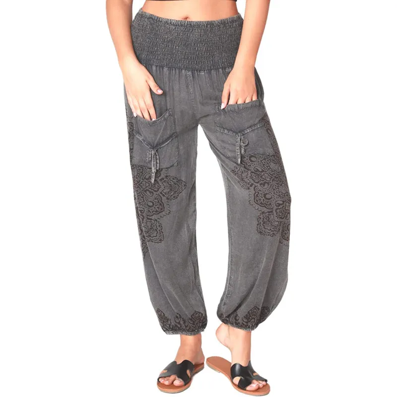 Harem Pants Hippie Bohemian Casual Gypsy Print Yoga Baggy Boho