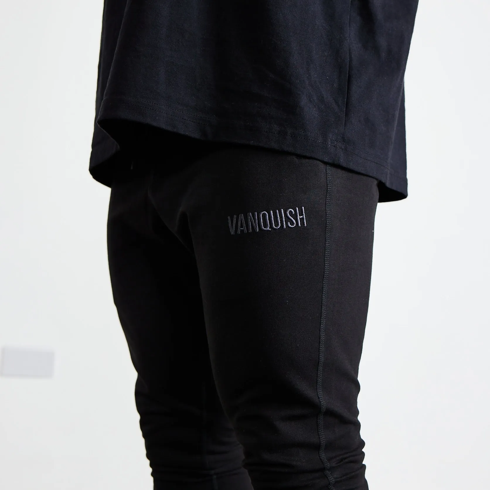 Vanquish Eclipse V2 Black Tapered Sweatpants